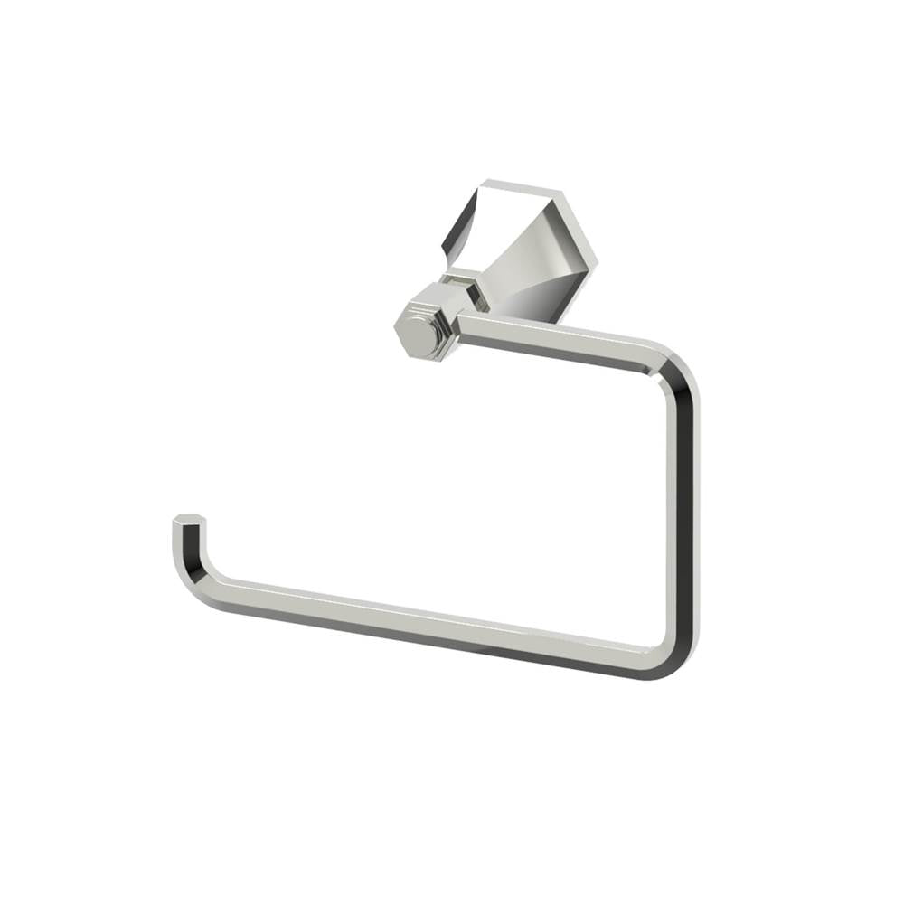Kartners - PISA - Towel Ring (Left)-Polished Nickel - Polished Nickel