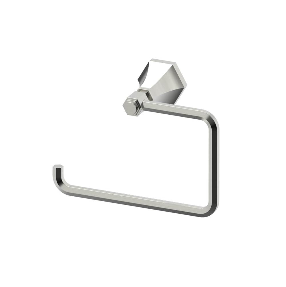 Kartners - PISA - Towel Ring (Left)-Brushed Nickel - Brushed Nickel