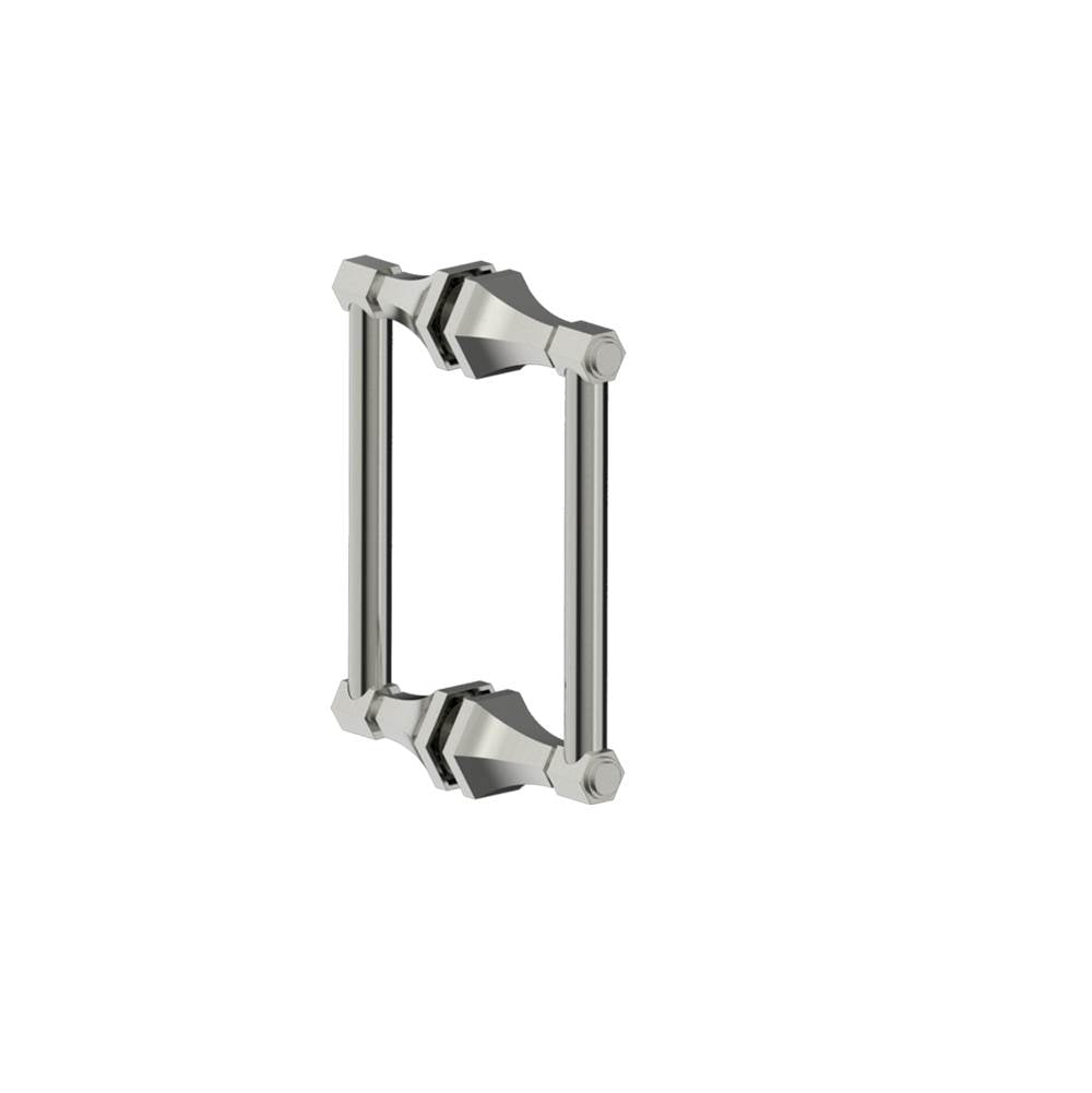 Kartners - PISA - 8-inch Double Shower Door Handle-Brushed Nickel - Brushed Nickel