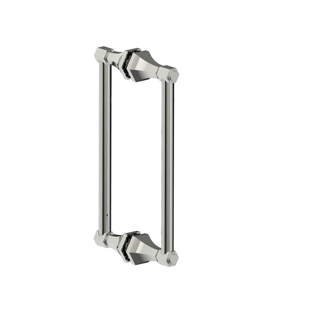 Kartners - PISA - 12-inch Double Shower Door Handle-Polished Nickel - Polished Nickel