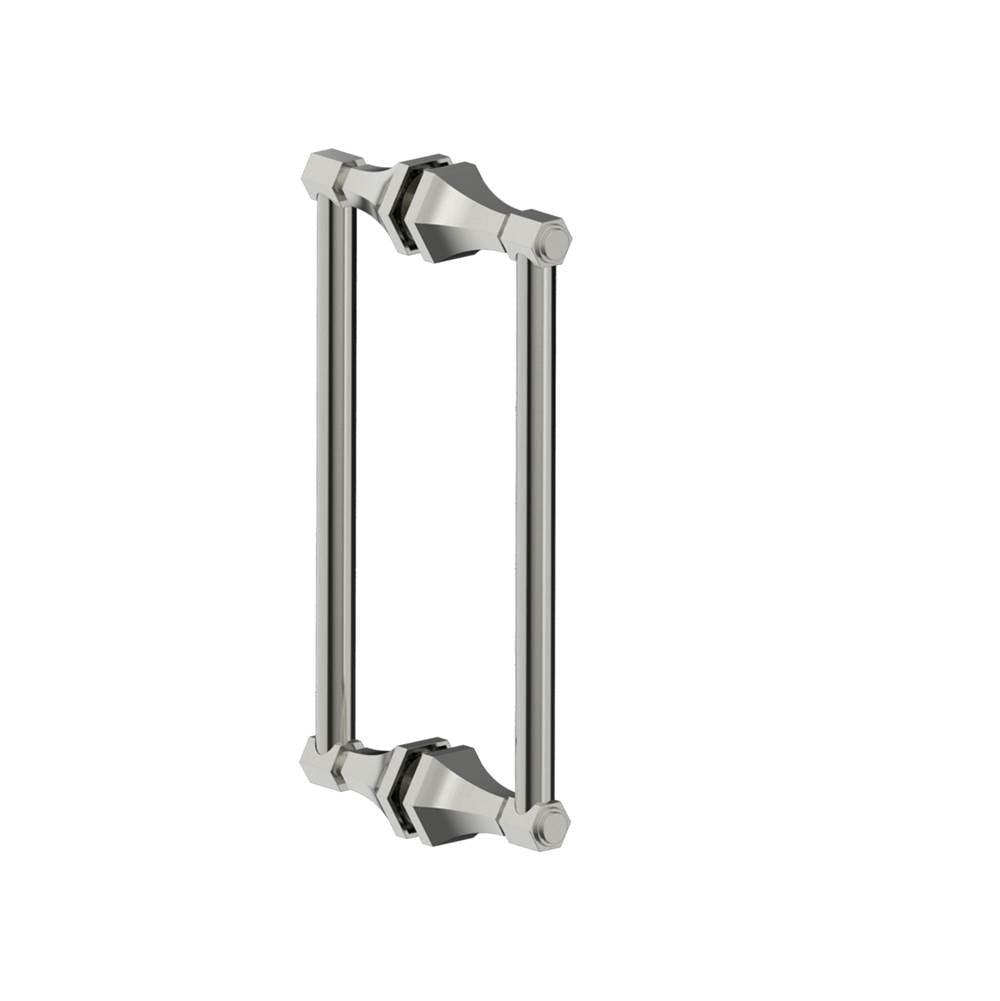 Kartners - PISA - 12-inch Double Shower Door Handle-Brushed Nickel - Brushed Nickel