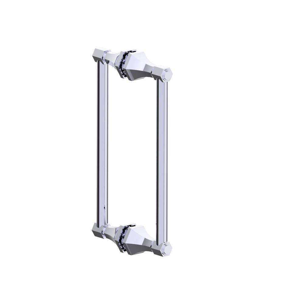 Kartners - PISA - 12-inch Double Shower Door Handle-Polished Chrome - Polished Chrome