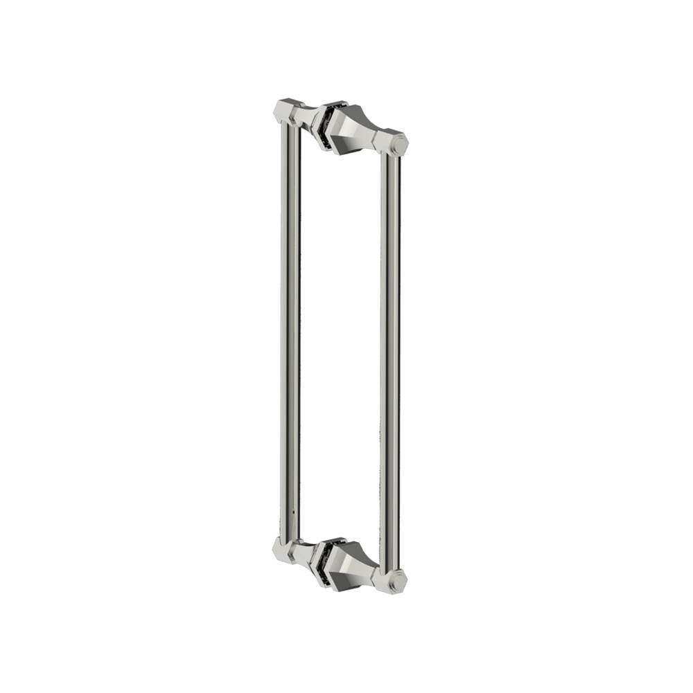 Kartners - PISA - 18-inch Double Shower Door Handle-Polished Nickel - Polished Nickel