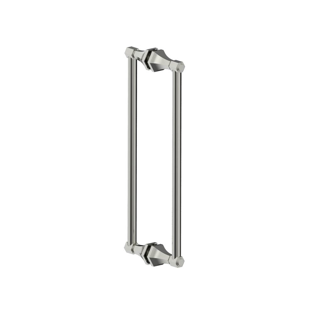 Kartners - PISA - 18-inch Double Shower Door Handle-Brushed Nickel - Brushed Nickel