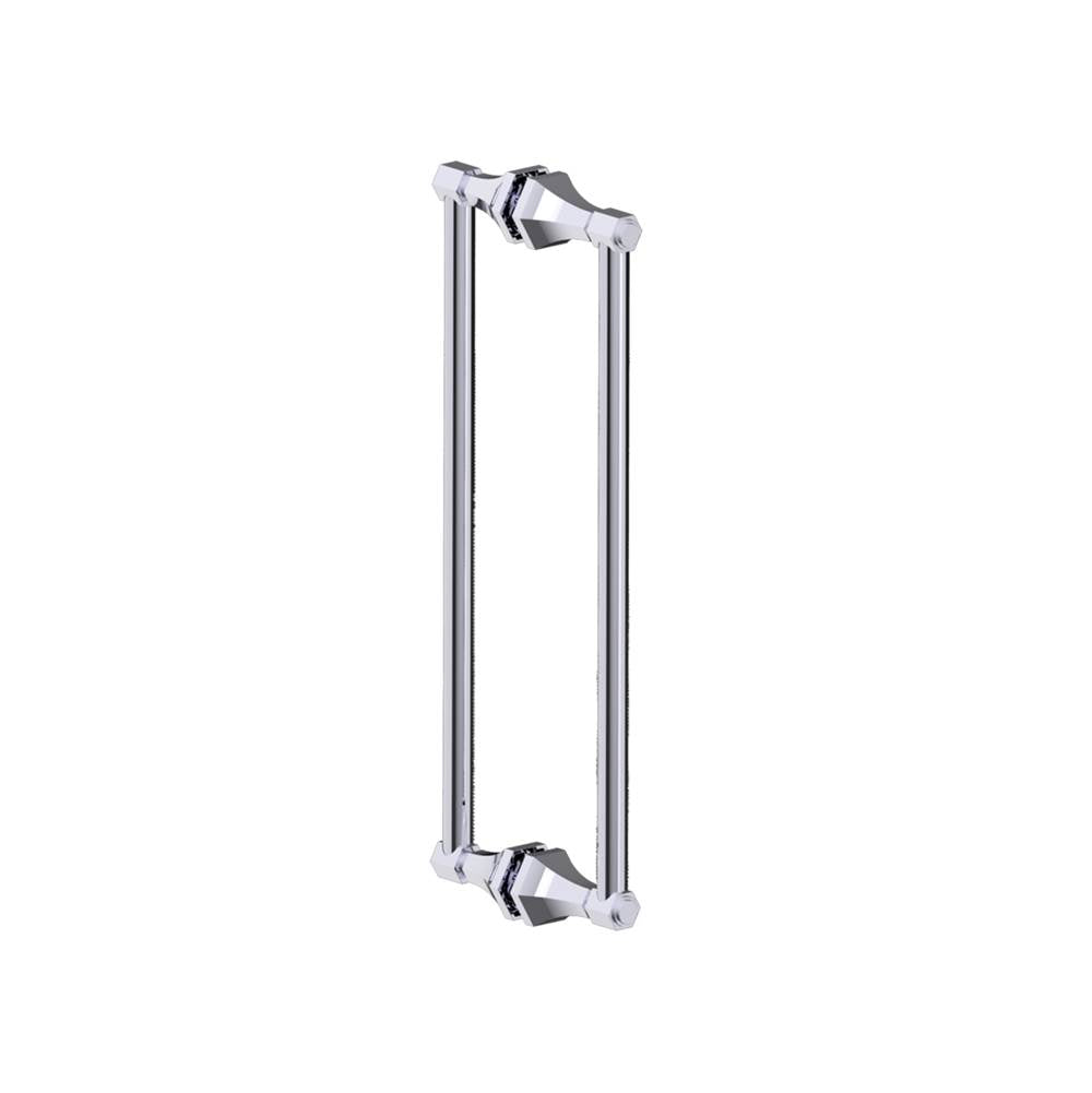 Kartners - PISA - 18-inch Double Shower Door Handle-Polished Chrome - Polished Chrome