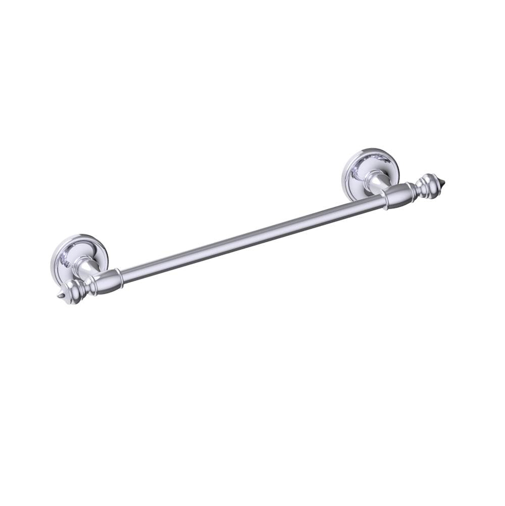 Kartners - LYON - 12-inch Bathroom Towel Bar-Polished Chrome - Polished Chrome