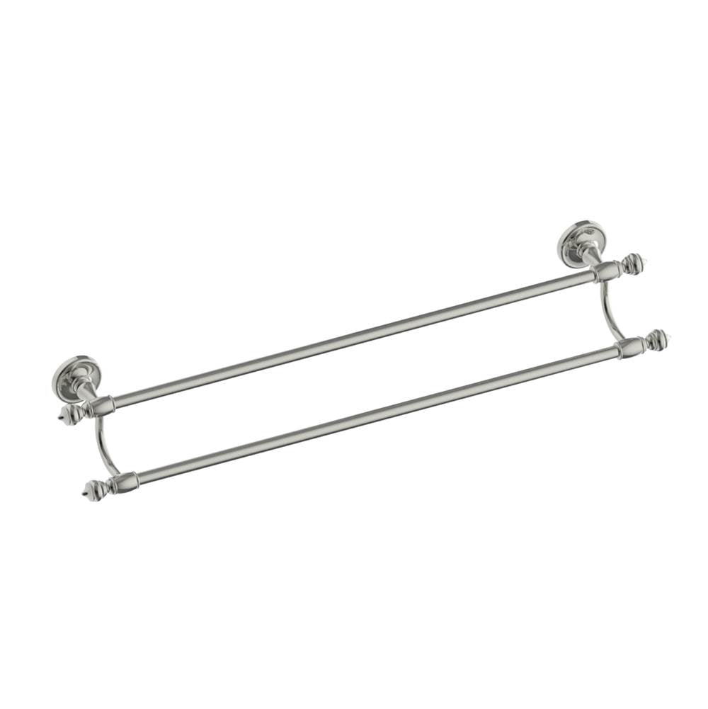Kartners - LYON - 24-inch Double Bathroom Towel Bar-Polished Nickel - Polished Nickel