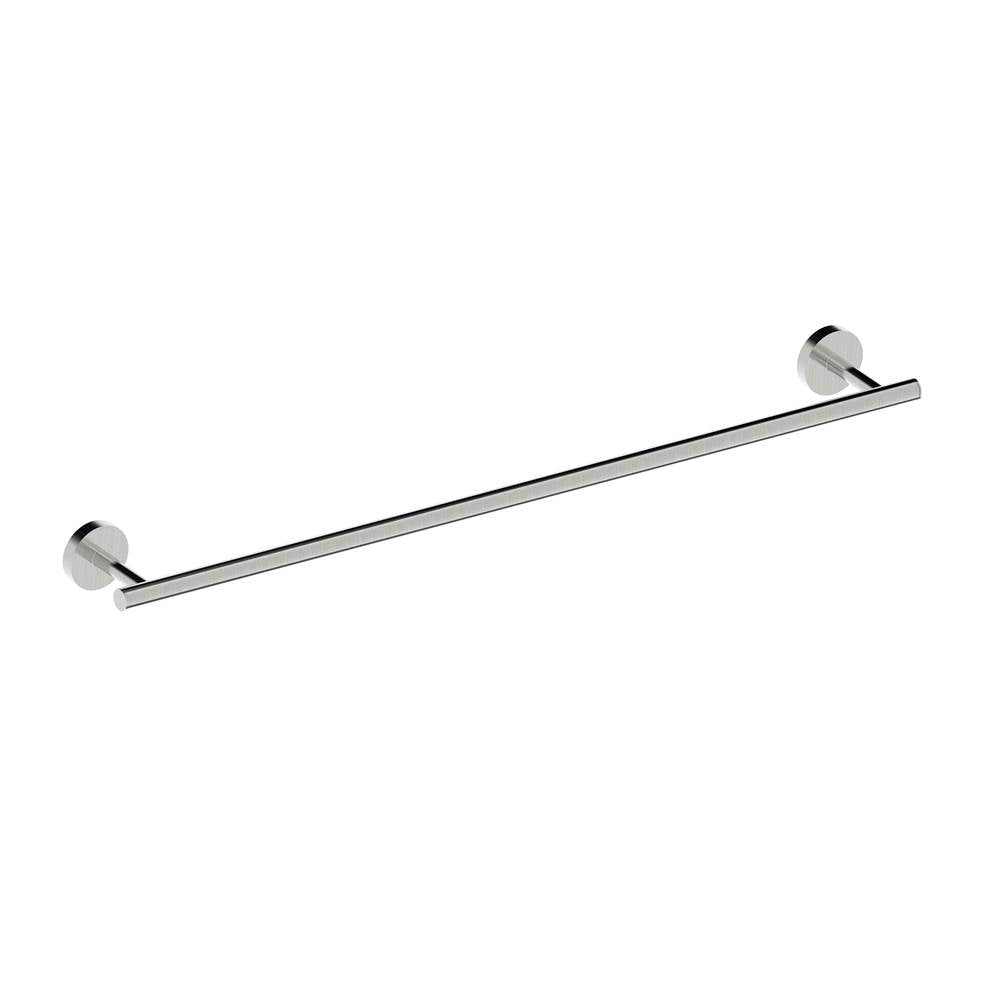 Kartners - BUILDERS - 24-inch Bathroom Towel Bar-Brushed Nickel - Brushed Nickel