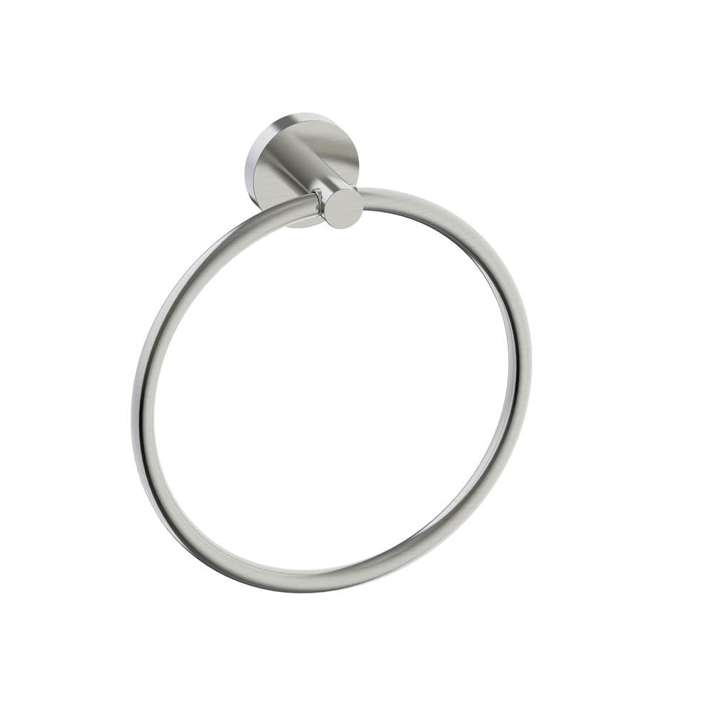 Kartners - BUILDERS - Towel Ring-Brushed Nickel - Brushed Nickel