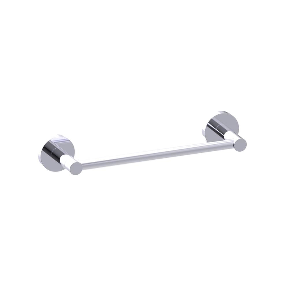 Kartners - CIRCO - 9-inch Bathroom Towel Bar-Polished Chrome - Polished Chrome