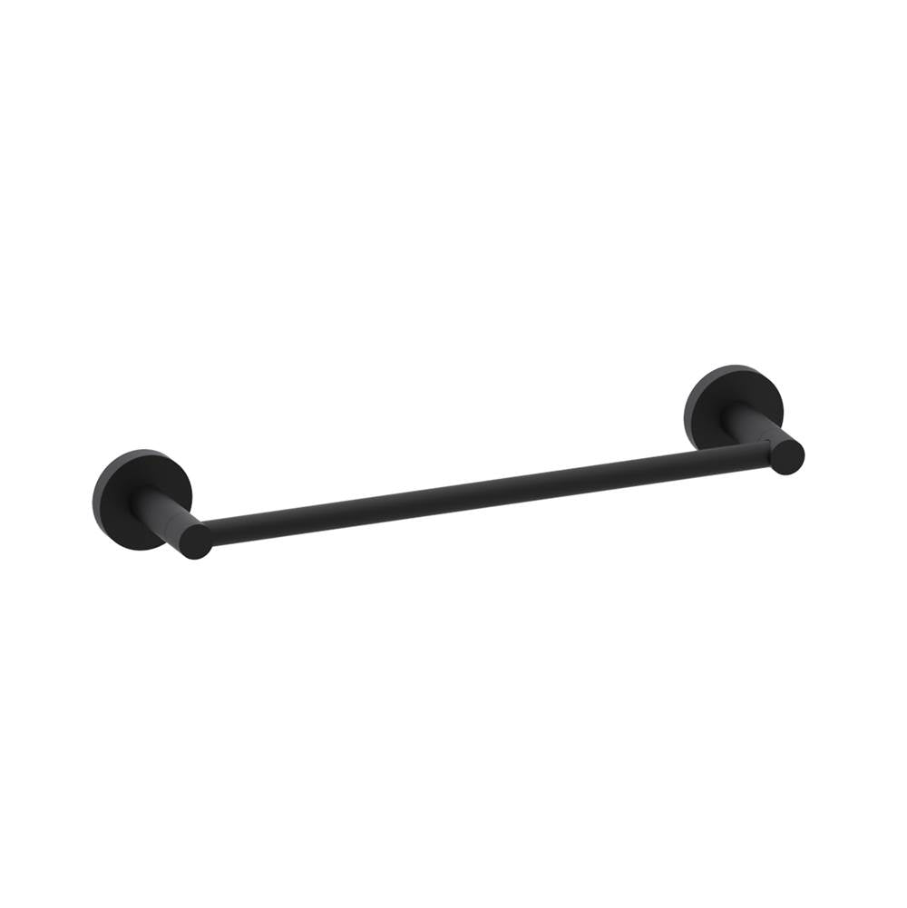 Kartners - CIRCO - 12-inch Bathroom Towel Bar-Matte Black - Matte Black