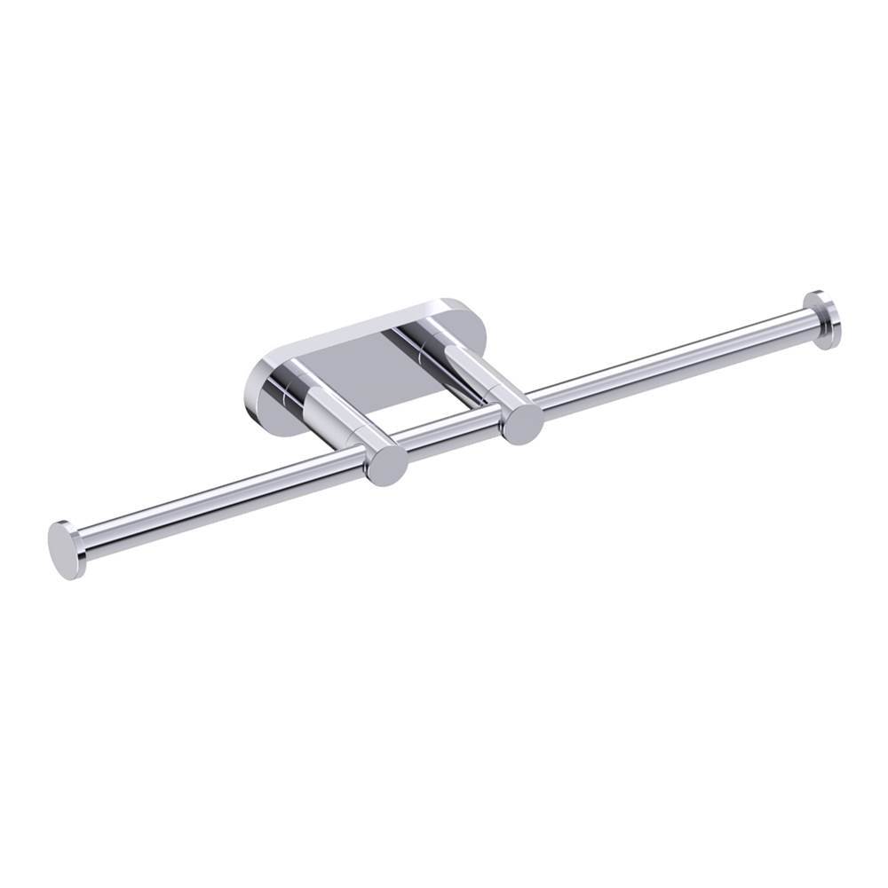 Kartners - CIRCO - Double Toilet Paper Holder-Polished Chrome - Polished Chrome