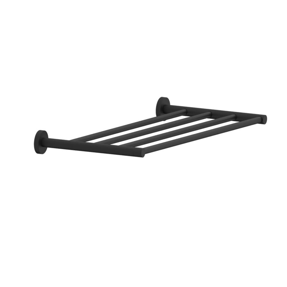Kartners - CIRCO - Towel Shelf-Matte Black - Matte Black