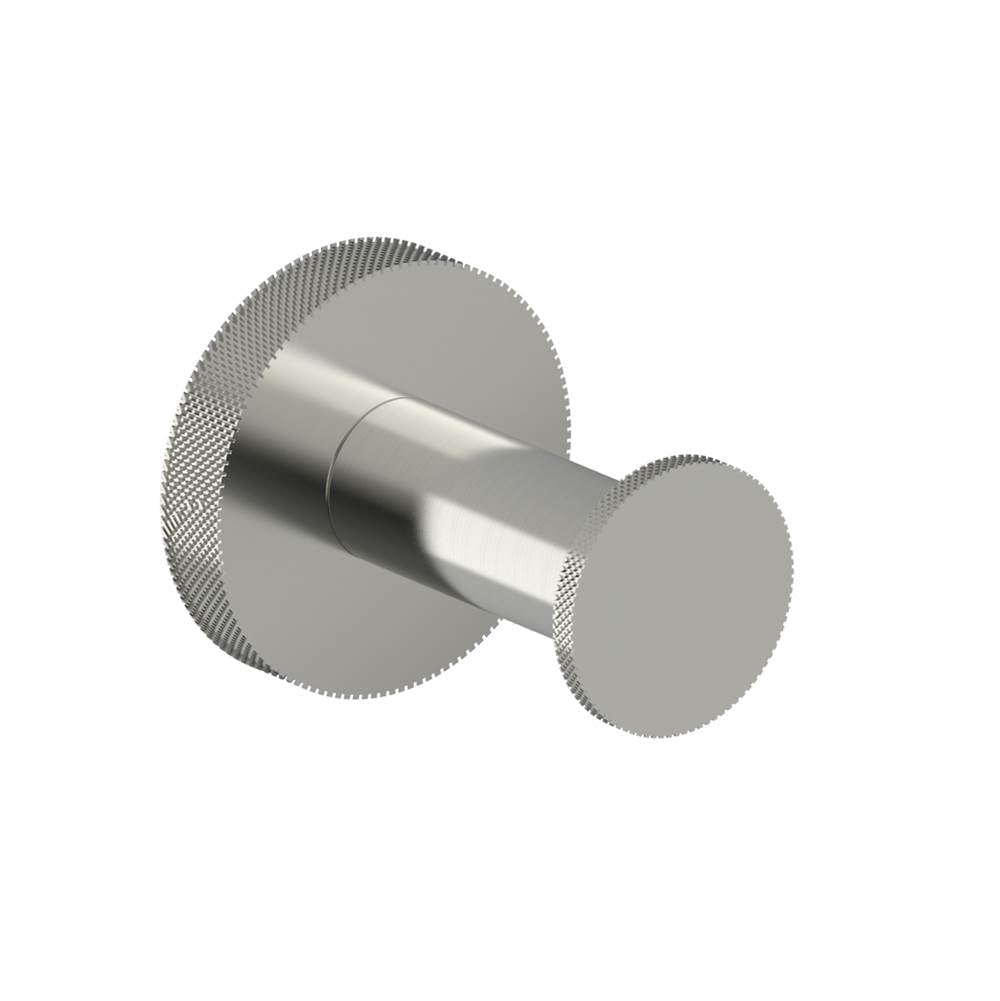 Kartners - CIRCO KNURLED - Robe Hook -Brushed Nickel - Brushed Nickel