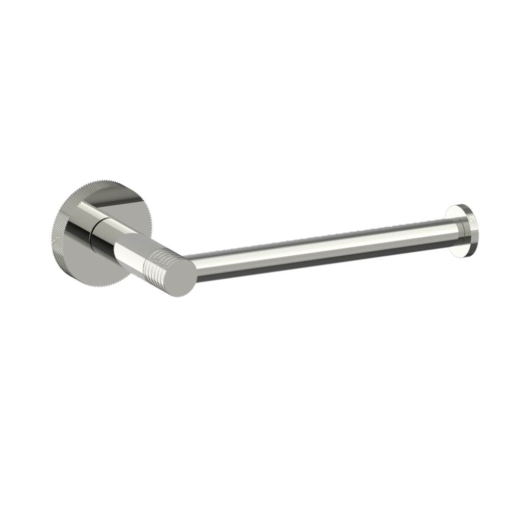 Kartners - CIRCO KNURLED - Toilet Paper Holder -Polished Nickel - Polished Nickel
