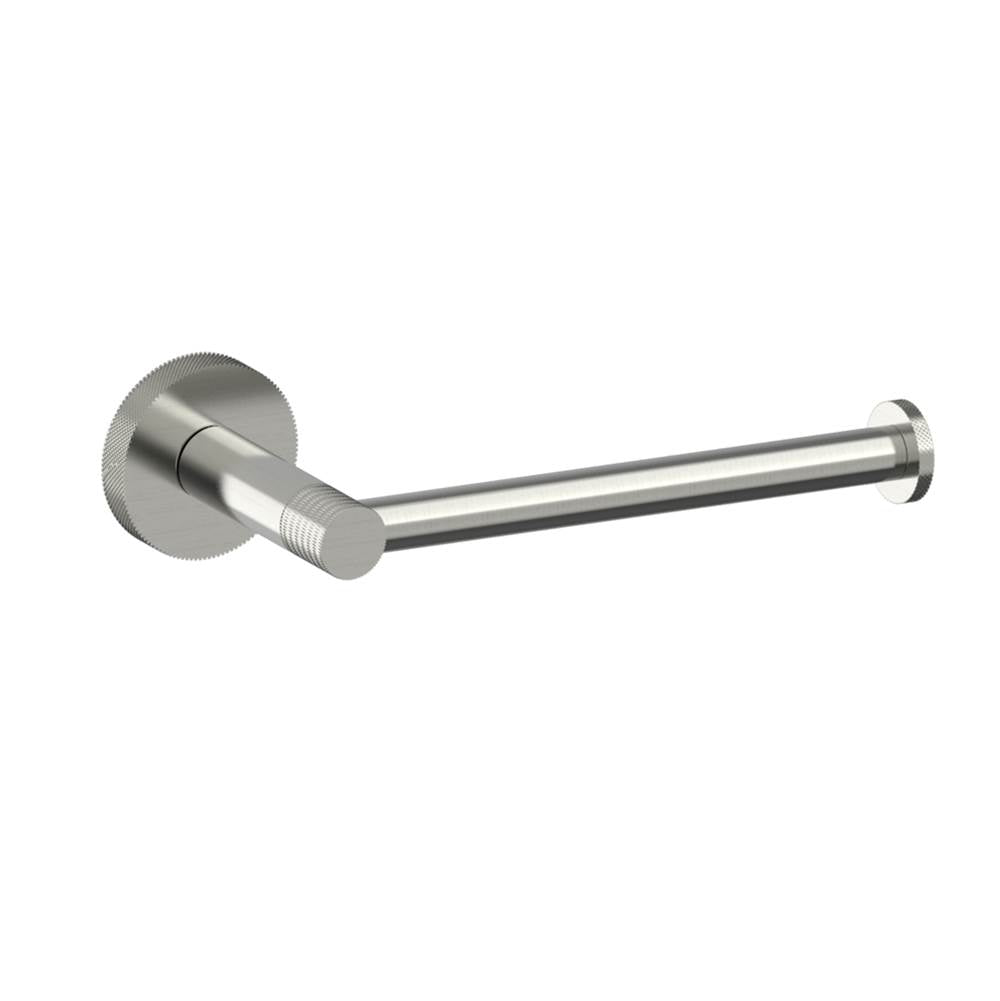 Kartners - CIRCO KNURLED - Toilet Paper Holder -Brushed Nickel - Brushed Nickel