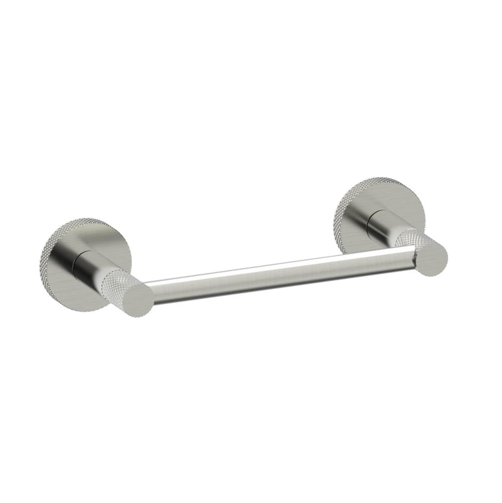 Kartners - CIRCO KNURLED - Pivot Toilet Paper Holder -Brushed Nickel - Brushed Nickel