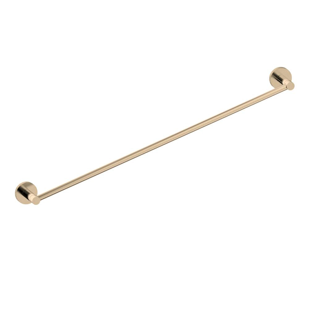 Kartners - CIRCO KNURLED - 24-inch Bathroom Towel Bar-Prosecco Bronze - Prosecco Bronze