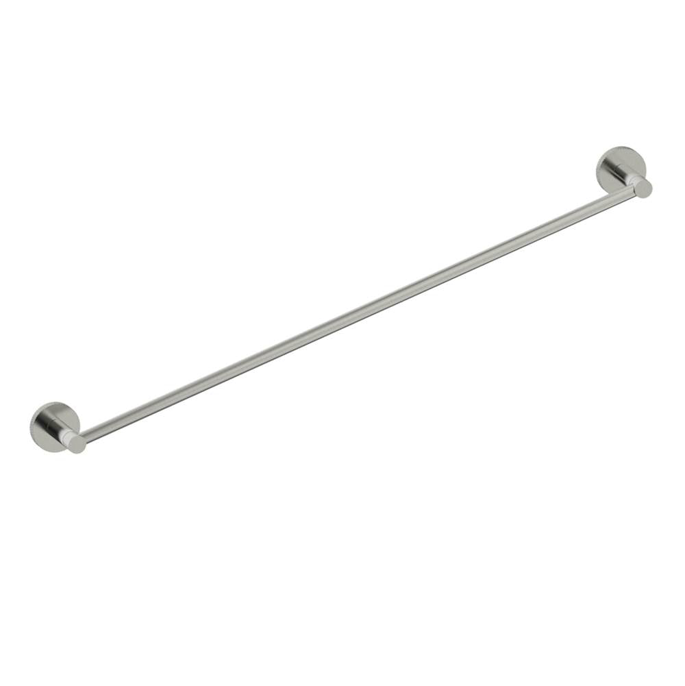 Kartners - CIRCO KNURLED - 24-inch Bathroom Towel Bar-Brushed Nickel - Brushed Nickel