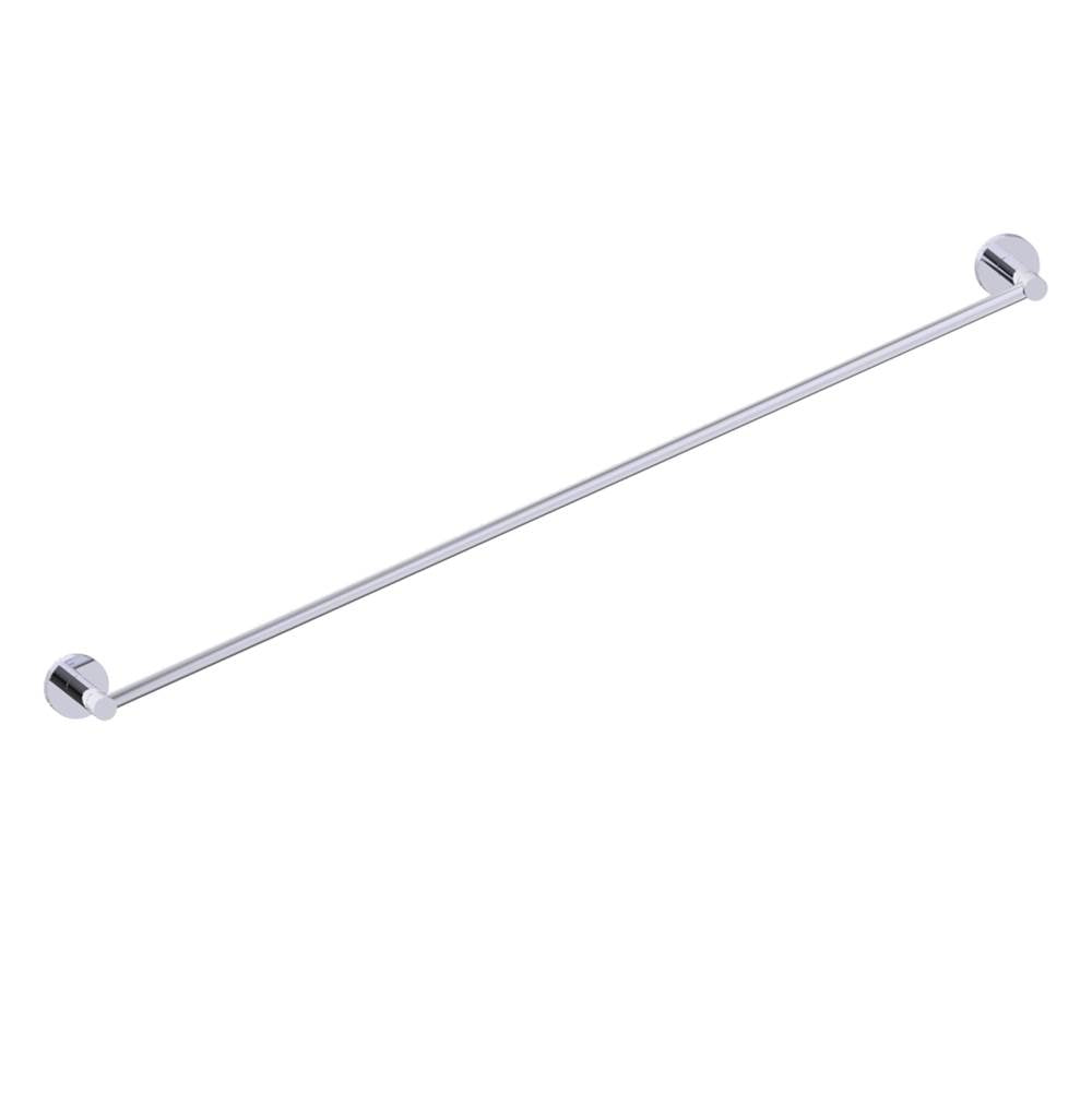 Kartners - CIRCO KNURLED - 30-inch Bathroom Towel Bar-Polished Chrome - Polished Chrome