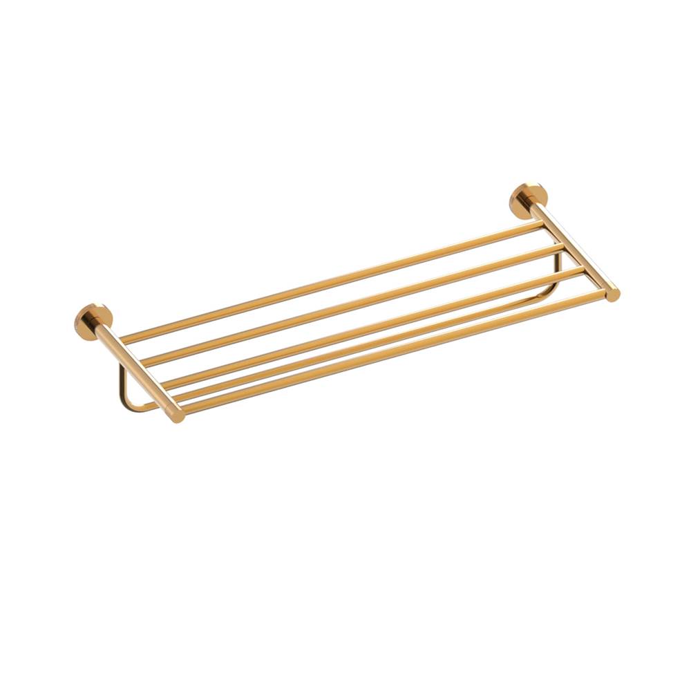 Kartners - CIRCO KNURLED - Towel Shelf-Champagne Bronze - Champange Bronze