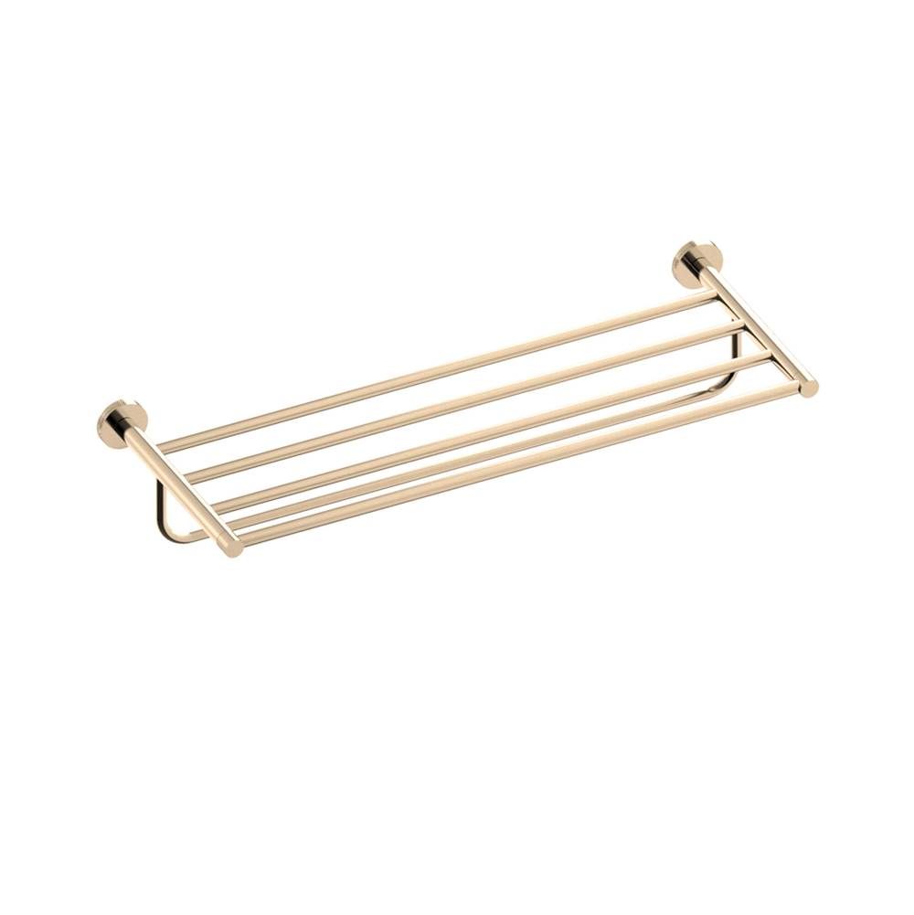 Kartners - CIRCO KNURLED - Towel Shelf-Prosecco Bronze - Prosecco Bronze