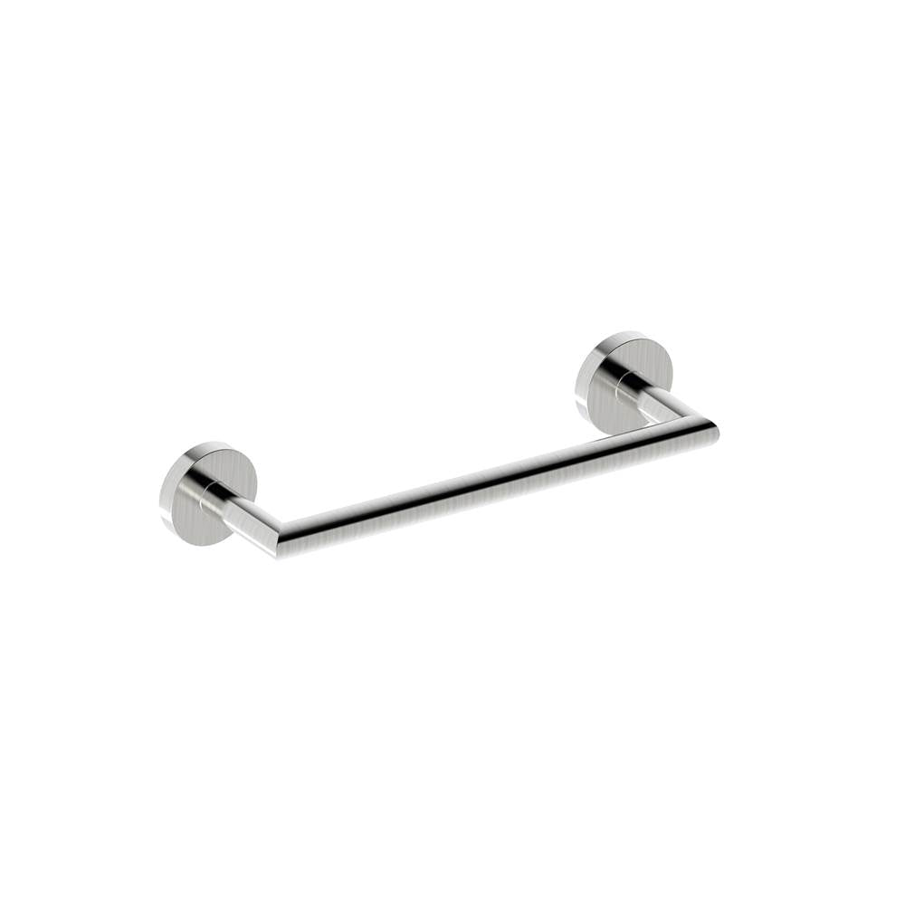 Kartners - BUILDERS - 9-inch Bathroom Towel Bar-Brushed Nickel - Brushed Nickel