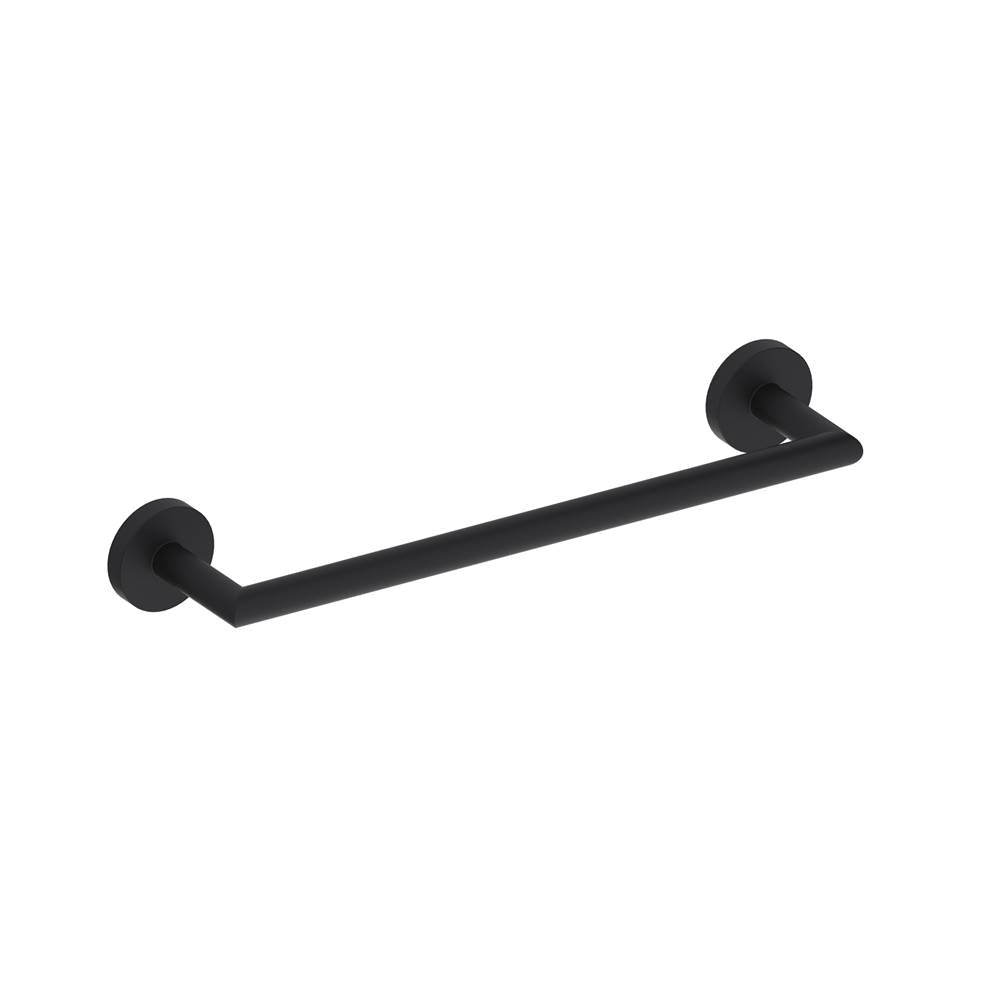 Kartners - BUILDERS - 12-inch Bathroom Towel Bar-Matte Black - Matte Black
