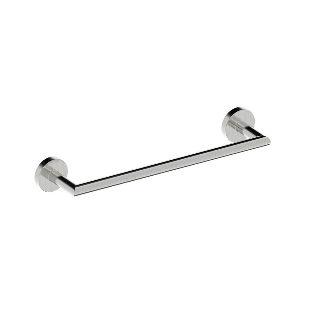Kartners - BUILDERS - 12-inch Bathroom Towel Bar-Brushed Nickel - Brushed Nickel
