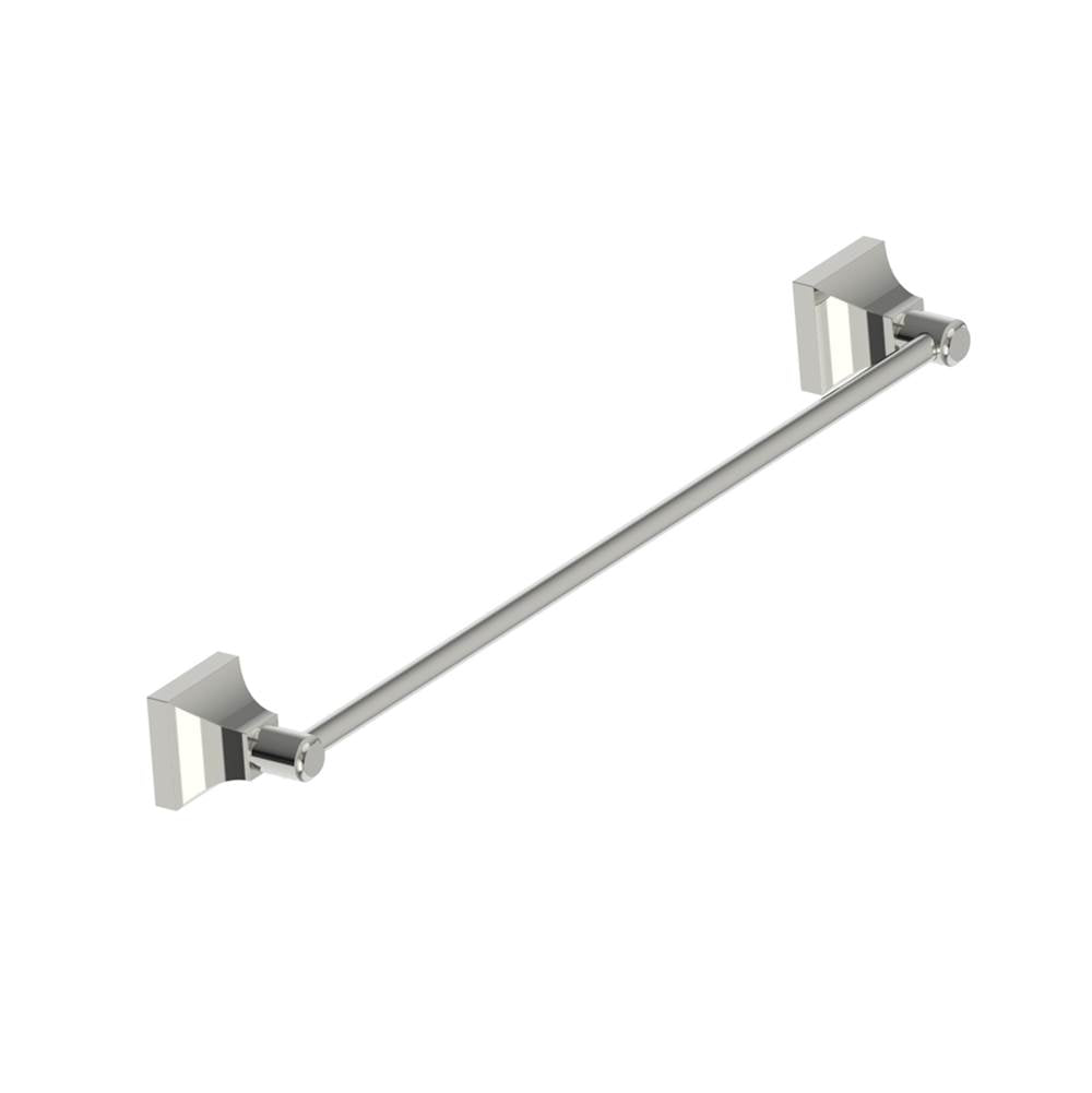 Kartners - GLASGOW - 18-inch Bathroom Towel Bar-Polished Nickel - Polished Nickel