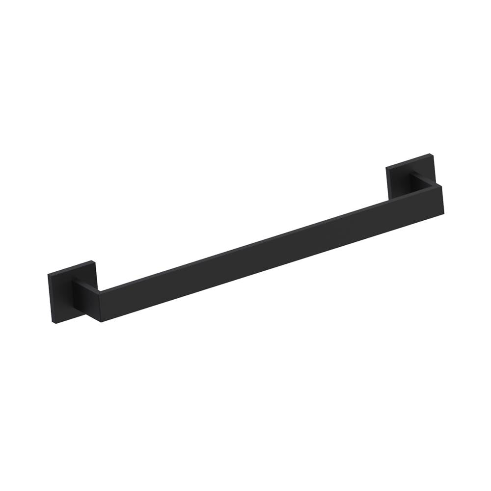 Kartners - HAMBURG - 18-inch Bathroom Towel Bar -Matte Black - Matte Black