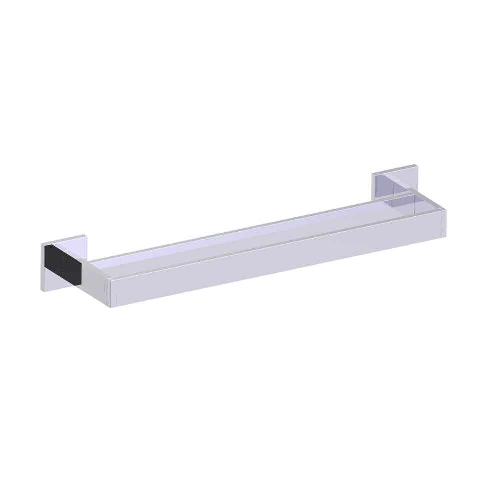 Kartners - HAMBURG - 18-inch Double Bathroom Towel Bar -Polished Chrome - Polished Chrome