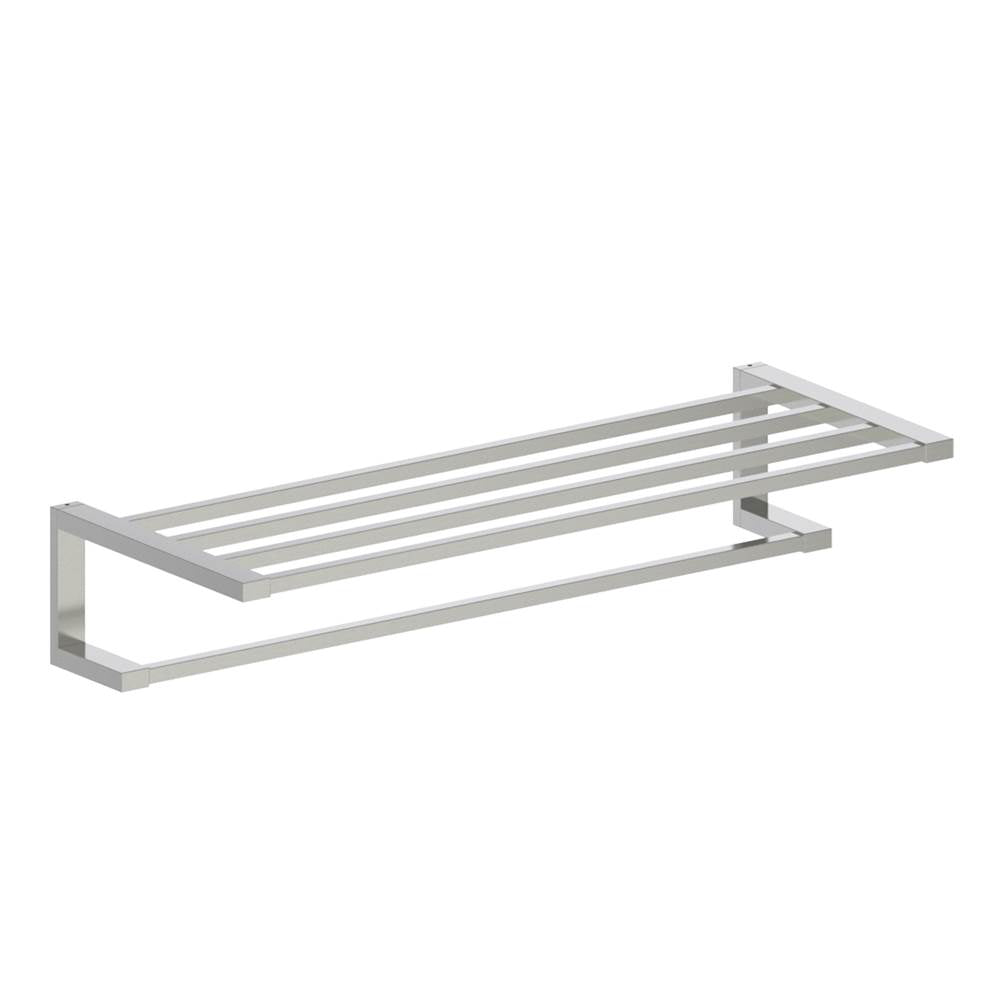 Kartners - HAMBURG - Double Towel Shelf -Brushed Nickel - Brushed Nickel