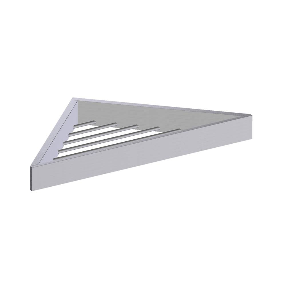 Kartners - HAMBURG - Corner Shower Basket -Brushed Nickel - Brushed Nickel