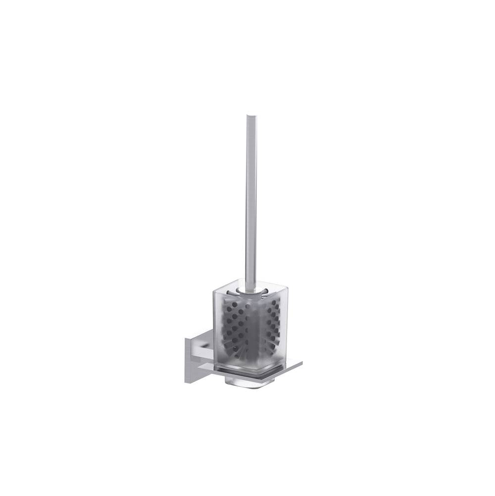 Kartners - HAMBURG - Toilet Brush Set -Brushed Nickel - Brushed Nickel