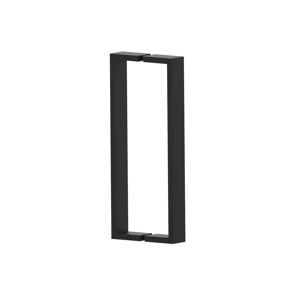 Kartners - HAMBURG - 12-inch Shower Door Handle Double Sided-Matte Black - Matte Black