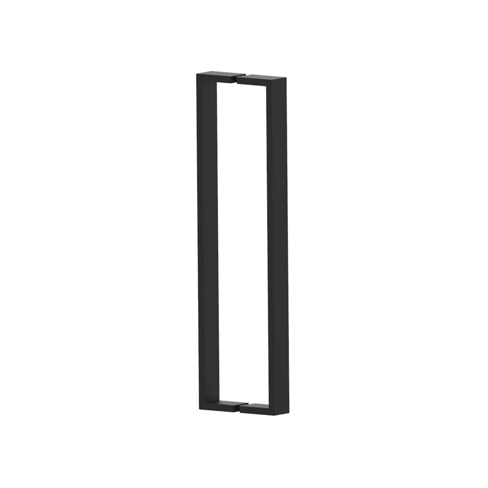 Kartners - HAMBURG - 18-inch Shower Door Handle Double Sided-Matte Black - Matte Black