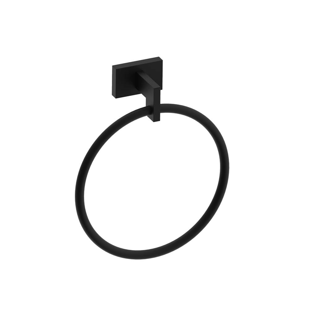 Kartners - VIENNA - Towel Ring -Matte Black - Matte Black