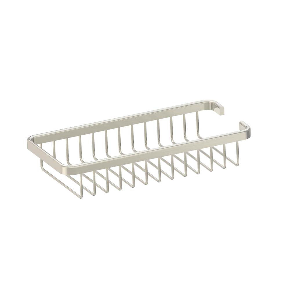 Kartners - Bath & Shower Baskets - Wire Basket-Brushed Nickel - Brushed Nickel