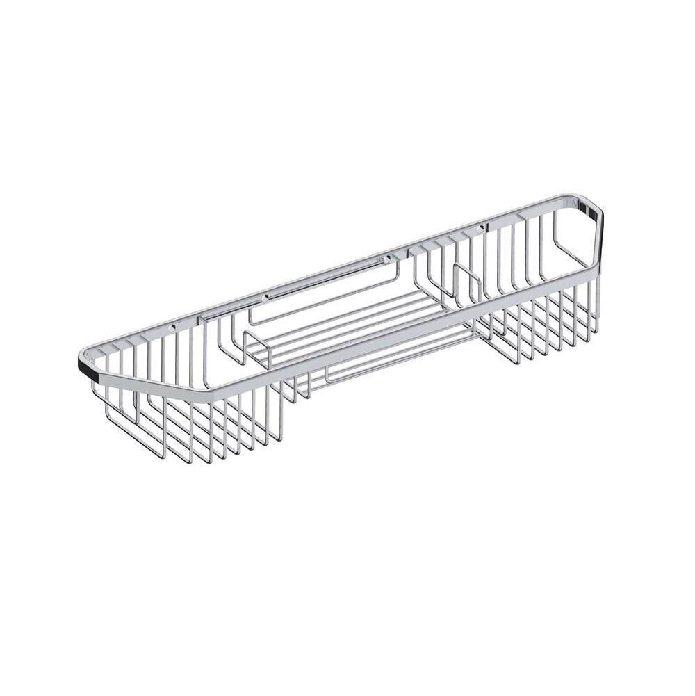 Kartners - Bath & Shower Baskets - Wire Basket-Polished Nickel - Polished Nickel