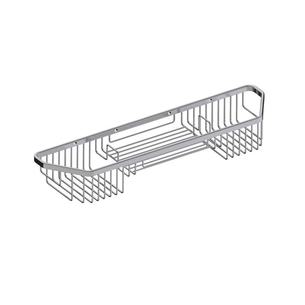 Kartners - Bath & Shower Baskets - Wire Basket-Brushed Nickel - Brushed Nickel