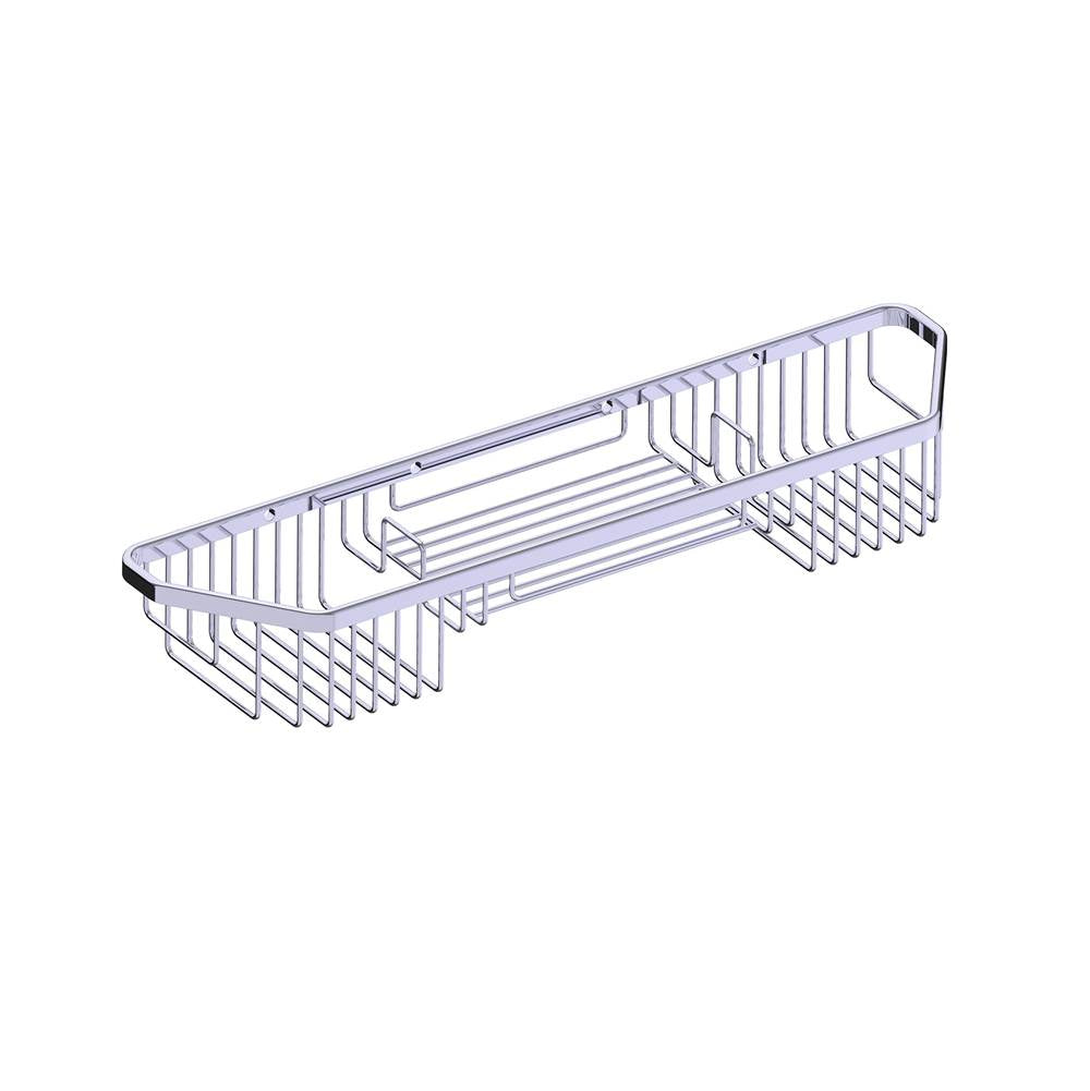 Kartners - Bath & Shower Baskets - Wire Basket-Polished Chrome - Polished Chrome