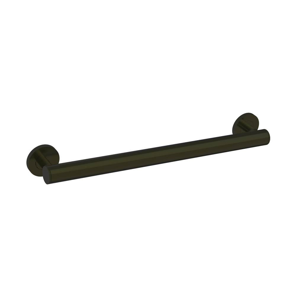 Kartners - 9100K Knurled Series 18-inch Round Grab Bar-Matte Black - Matte Black