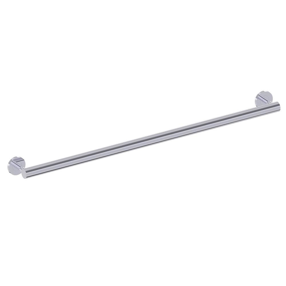 Kartners - 9100 Series 36-inch Round Grab Bar-Polished Chrome - Polished Chrome