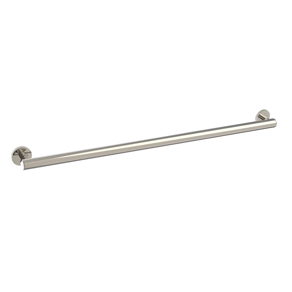 Kartners - 9100K Series 36-inch Round Grab Bar-Polished Nickel - Polished Nickel