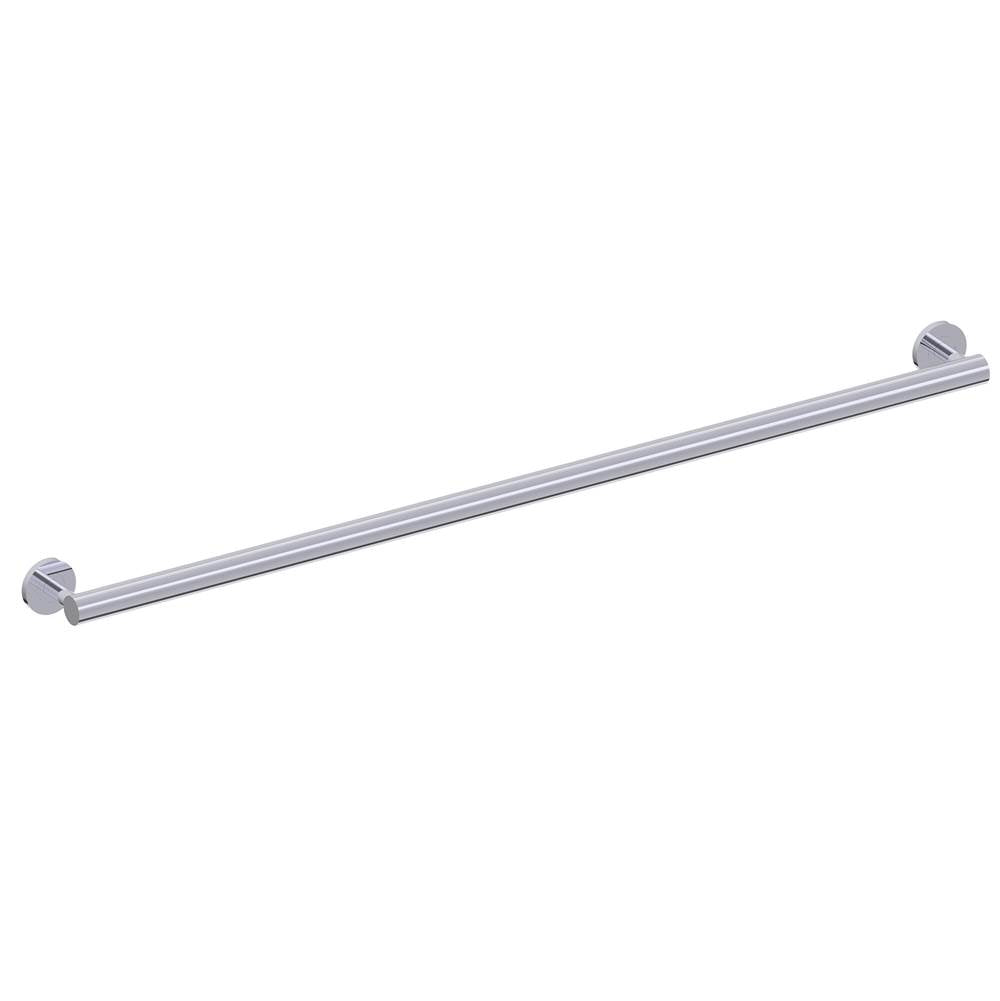 Kartners - 9100 Series 42-inch Round Grab Bar-Polished Chrome - Polished Chrome