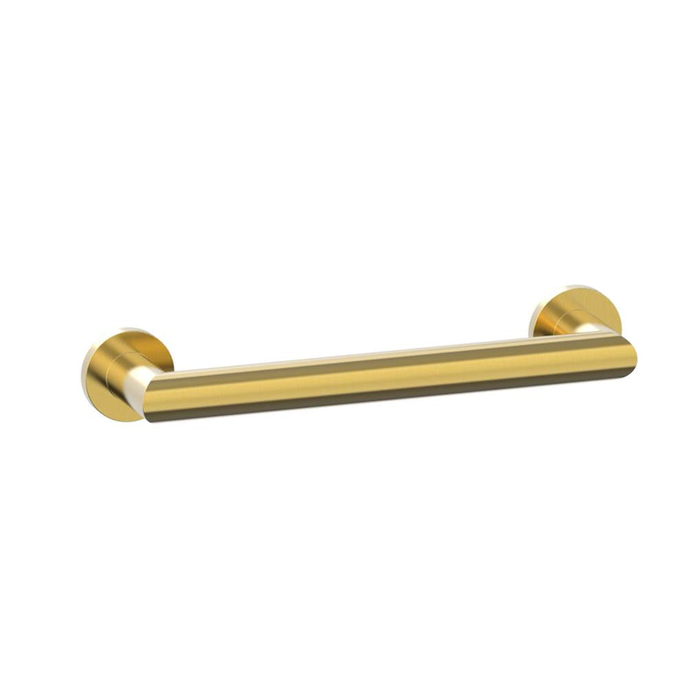 Kartners - 9200 Series 12-inch Round Mitered Grab Bar-Brushed Gold - Brushed Gold