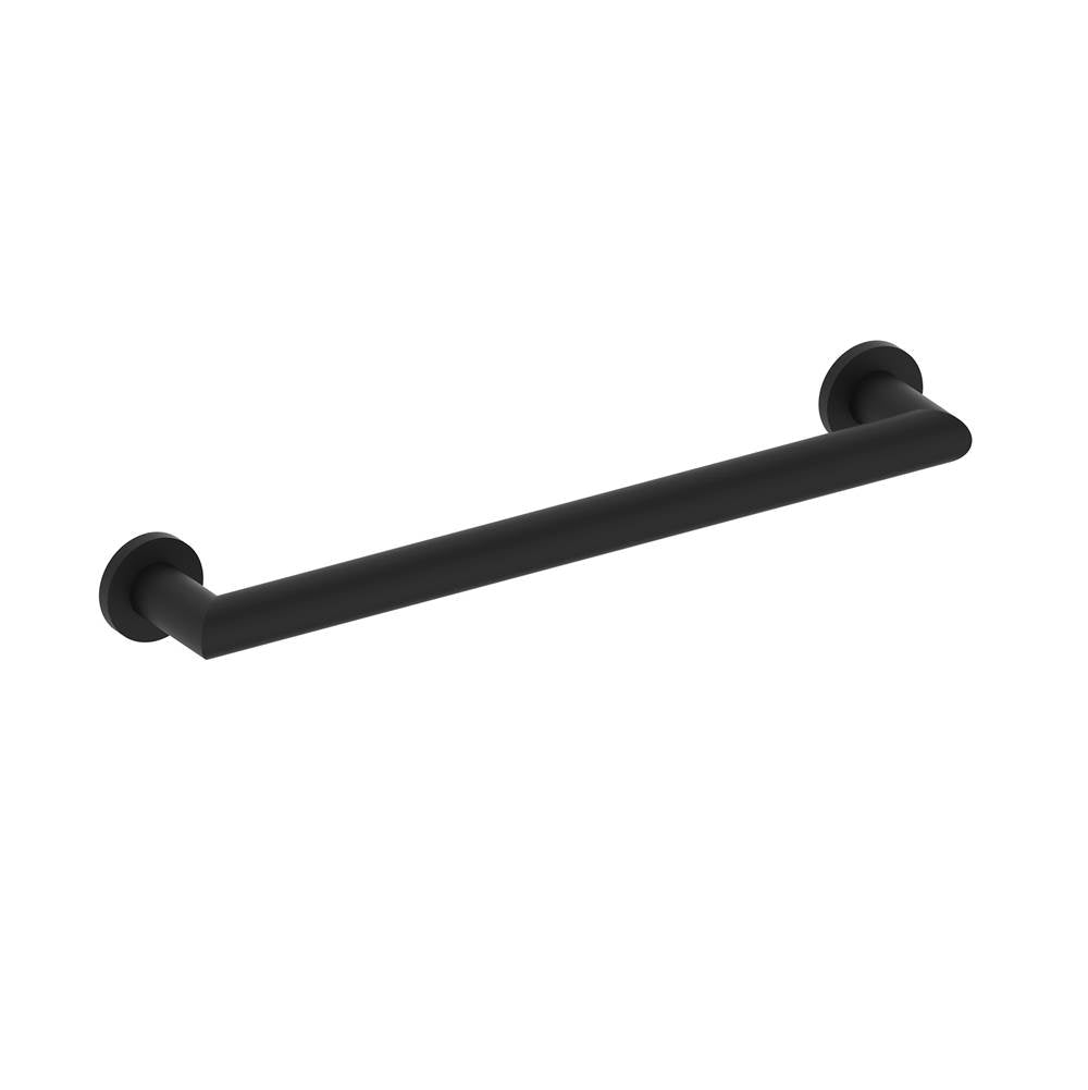 Kartners - 9200 Series 18-inch Round Mitered Grab Bar-Matte Black - Matte Black