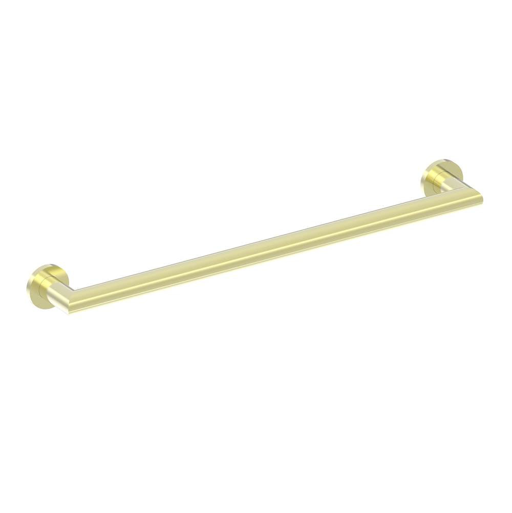 Kartners - 9200 Series 24-inch Round Mitered Grab Bar-Brushed Brass - Brushed Brass