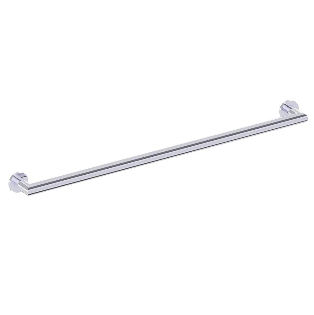 Kartners - 9200 Series 36-inch Round Mitered Grab Bar-Polished Chrome - Polished Chrome